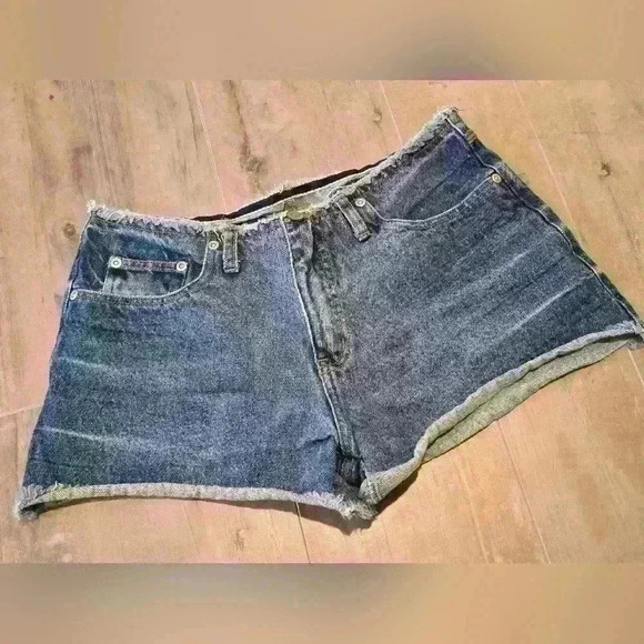 2000's Jean Shorts Original Threads Raw Hem Waist - Picture 4 of 13